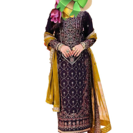Stitched Embroidered 3PC- Asim Jofa Jag Mag Style