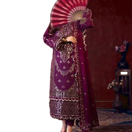 Stitched Embroidered  3PC -Asim Jofa Cambric Style