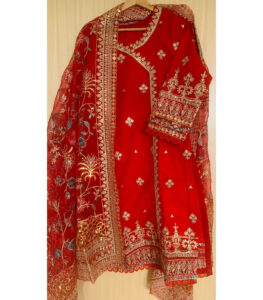 Stitched embroidered pakistani dress
