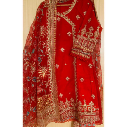 Stitched embroidered pakistani dress